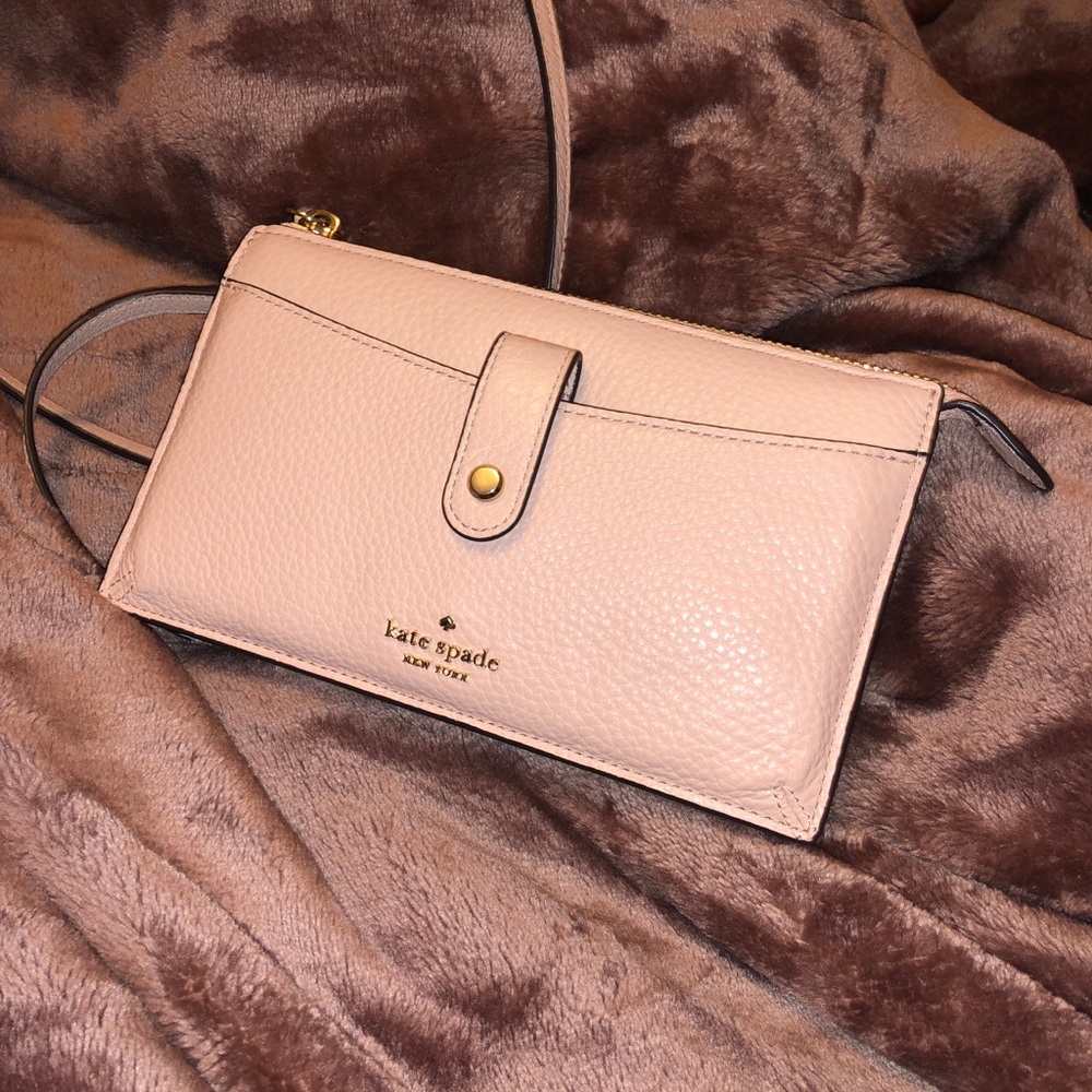 Kate Spade Small Tab Crossbody Jackson Rosy Cheeks